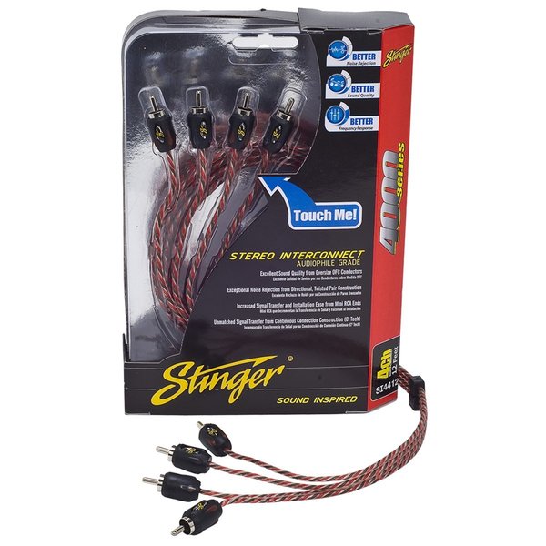 Stinger Electronics 17'RCA 4CH TWISTED PR 4000 SERIES SI4417